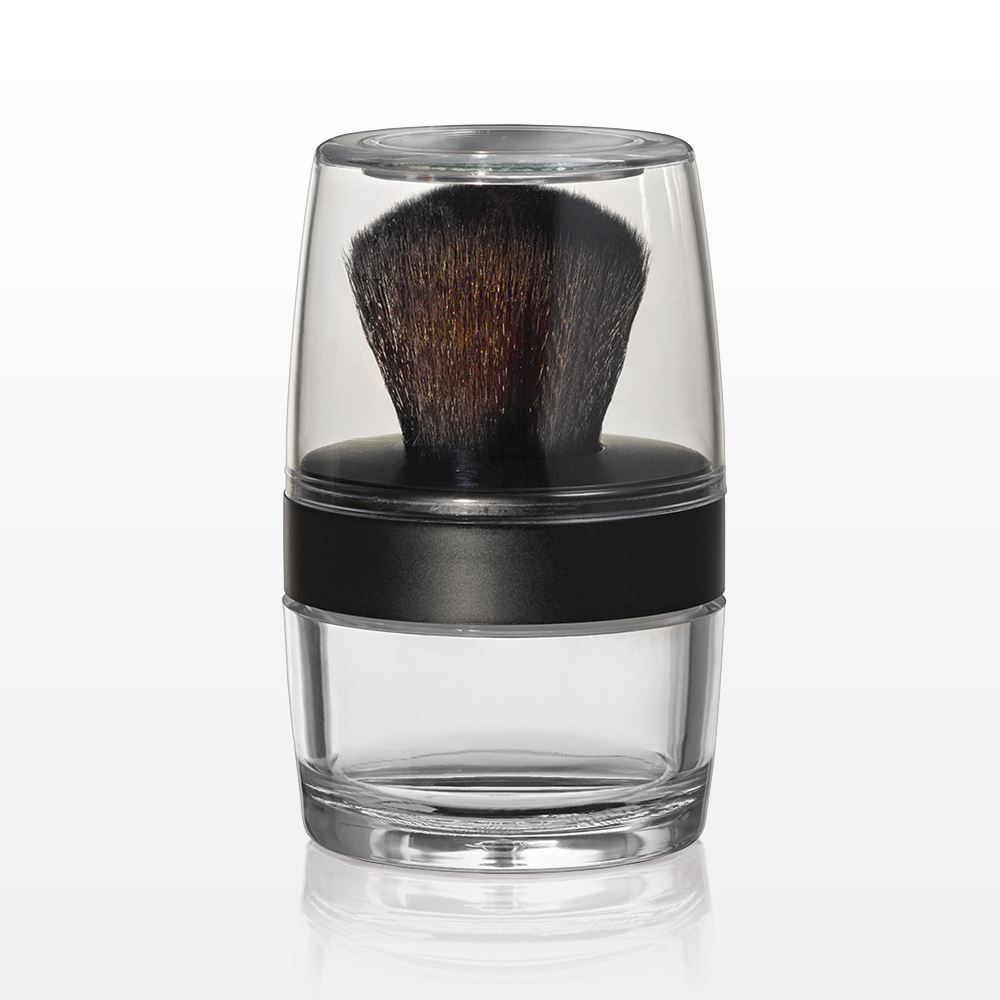 Kabuki Brush Jar, Sifter & Mirrored Cap, 20gm